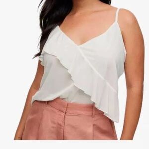 H & M Women's White Spaghetti Strap Top